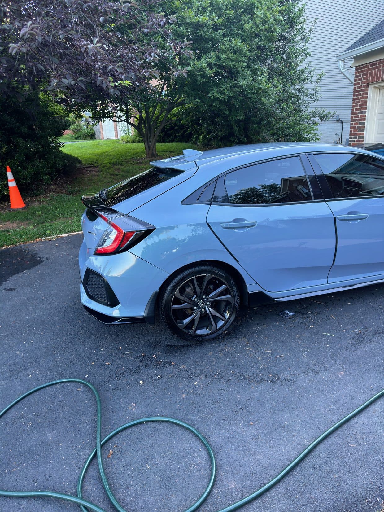 2019 Honda Civic · Civic in for a full detail plus paint touch-up.