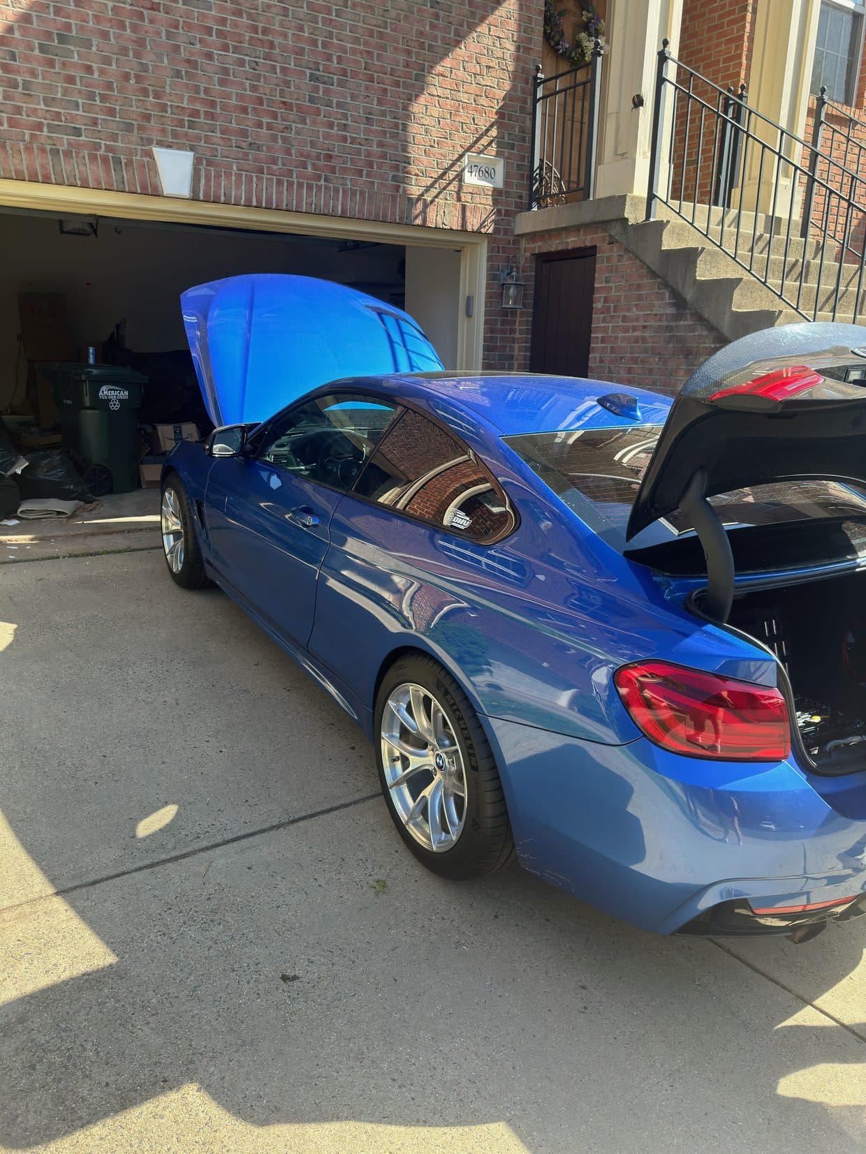 2016 BMW 435i · N55 OEM plastic valve cover swapped for aluminum.