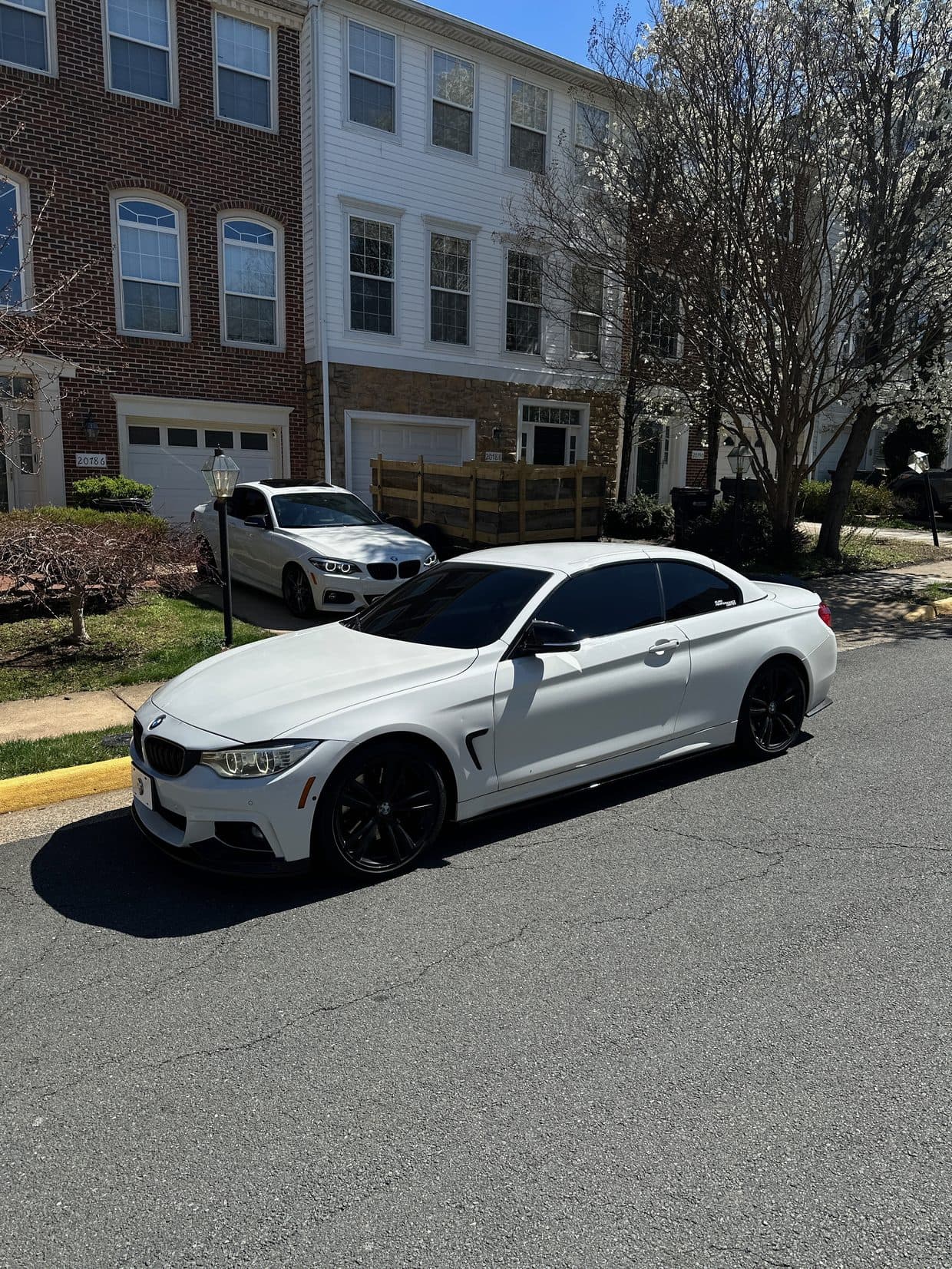White BMW M3 front three-quarter in driveway, BMW performance Sterling VA