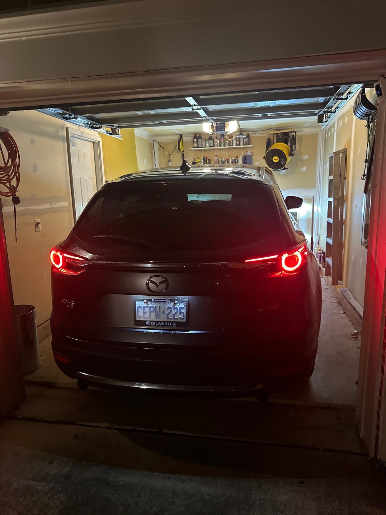 Mercedes-Benz SUV rear in shop with ambient lighting, Mercedes service Sterling VA