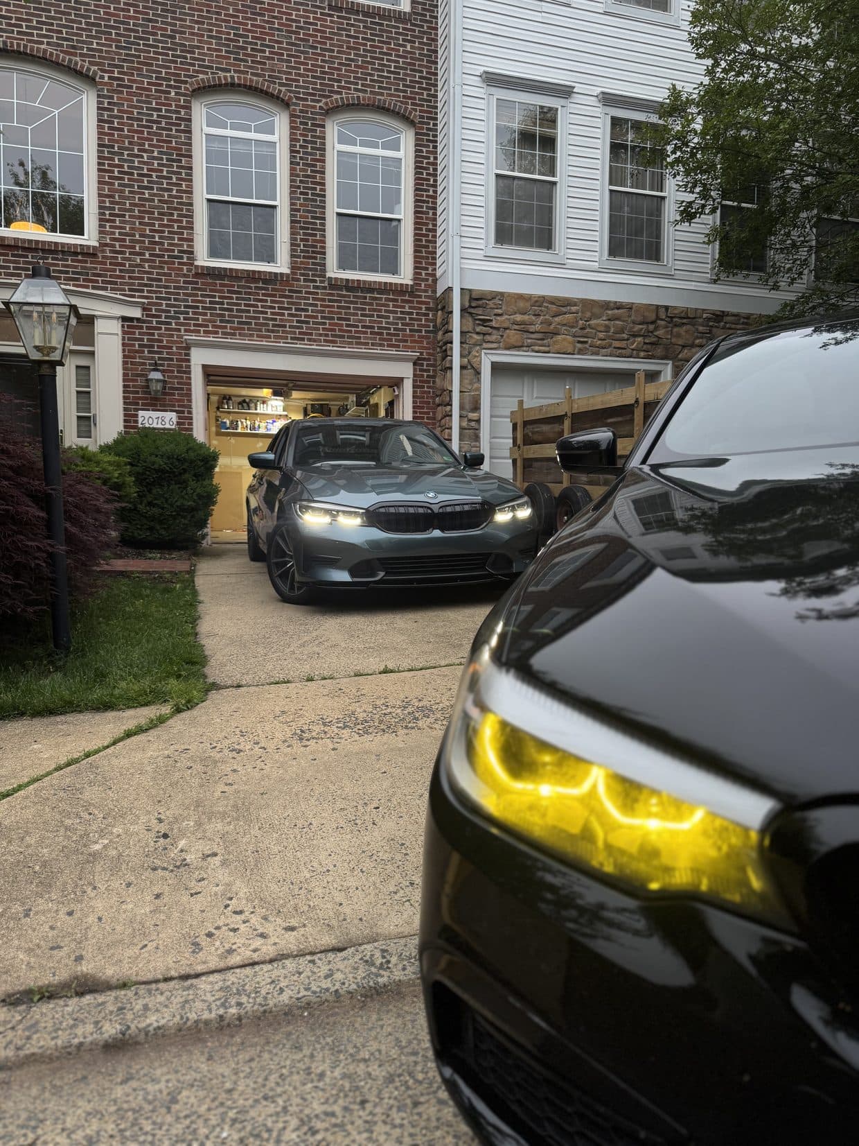 Customer car with yellow performance brake calipers, brake service DMV